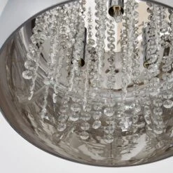 Dunelm Seychelles Smoked Flush Ceiling Fitting -Lighting Heaven 1000169235 alt02