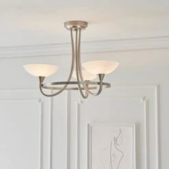 Vogue Lighting Vogue Cagney 3 Light Semi Flush Ceiling Fitting Chrome -Lighting Heaven 1000169429 alt02