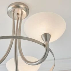 Vogue Lighting Vogue Cagney 3 Light Semi Flush Ceiling Fitting Chrome -Lighting Heaven 1000169429 alt05