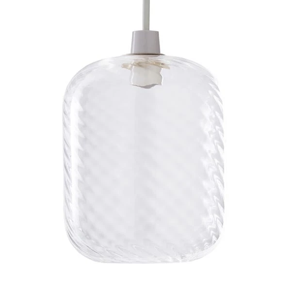 Dunelm Elodie Ribbed Glass Easy Fit Pendant Clear Lustre 6 Dunelm Elodie Ribbed Glass Easy Fit Pendant Clear Lustre - Image 4
