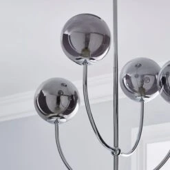 Dunelm Gigi Chrome Ceiling Fitting -Lighting Heaven 1000180652 alt02