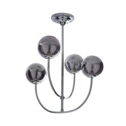 Dunelm Gigi Chrome Ceiling Fitting -Lighting Heaven 1000180652 alt05
