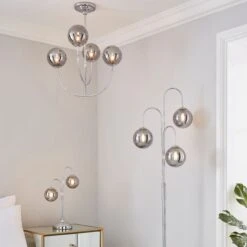 Dunelm Gigi Chrome Ceiling Fitting -Lighting Heaven 1000180652 alt08