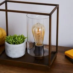 Dunelm London Shelf Table Lamp Bronze Industrial -Lighting Heaven 1000180656 alt02