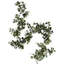 Dunelm Eucalyptus Green Lit Garland 11 Dunelm Eucalyptus Green Lit Garland -Lighting Heaven 1000180661 alt05
