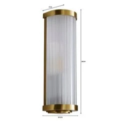 Dunelm Ripon Bathroom Wall Light Brushed Gold 12 Dunelm Ripon Bathroom Wall Light Brushed Gold -Lighting Heaven 1000182550 alt07
