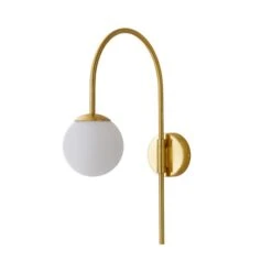 Dunelm Eniola Easy Fit Plug In Wall Light Gold -Lighting Heaven 1000182573 alt05