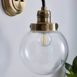 Dunelm Broden Bathroom Wall Light Ant Brass 10 Dunelm Broden Bathroom Wall Light Ant Brass -Lighting Heaven 1000182577 alt02