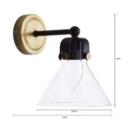 Dunelm Paulson Bathroom Wall Light Antique Brass -Lighting Heaven 1000182579 alt07