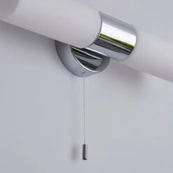 Dunelm Porto Bathroom 2 Light Wall Light Chrome -Lighting Heaven 1000182581 alt03