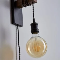 Dunelm Fulton Easy Fit Plug In Wall Light -Lighting Heaven 1000182782 alt03