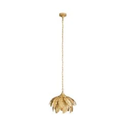 Dunelm Farrah Palm Leaf Ceiling Fitting Gold -Lighting Heaven 1000182784 alt05
