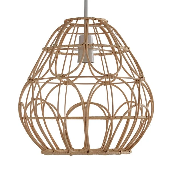 Dunelm Decorative Cane Easy Fit Pendant Natural 6 Dunelm Decorative Cane Easy Fit Pendant Natural - Image 4