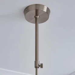 Dunelm Tarsia Glass Ceiling Fitting Satin Nickel 11 Dunelm Tarsia Glass Ceiling Fitting Satin Nickel -Lighting Heaven 1000182791 alt03