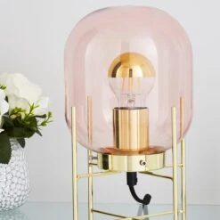 Elements Dayo Table Lamp Pink -Lighting Heaven 1000182797 alt03