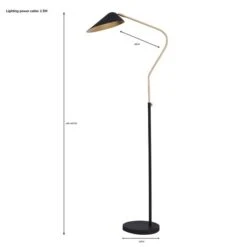 Dunelm Savona Floor Lamp Black -Lighting Heaven 1000182928 alt07