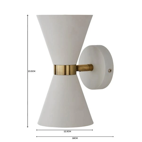 Dunelm Archie Retro Head Dual Lit Wall Light 8 Dunelm Archie Retro Head Dual Lit Wall Light - Image 6