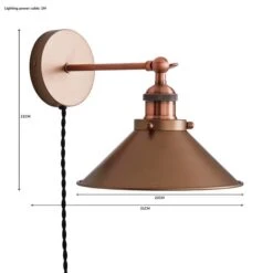 Dunelm Logan Plug-in Wall Light -Lighting Heaven 1000183025 alt07