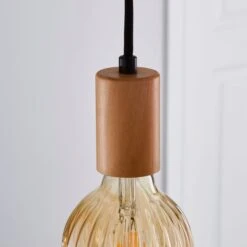 Dunelm Aliya Flex Fitting Wooden -Lighting Heaven 1000183103 alt02