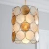 Capiz Champagne Easy Fit Pendant -Lighting Heaven 30049033