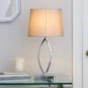Dunelm Como Table Lamp Chrome Shade -Lighting Heaven 30076768