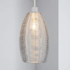 Dunelm Cigar Wire Silver Easy Fit Pendant