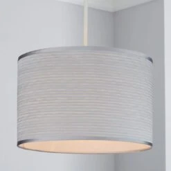 Ripple Lamp Shade 30cm Silver