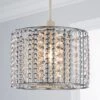 Dunelm Monica Chrome Easy Fit Pendant -Lighting Heaven 30244164