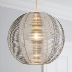 Dunelm Cigar Wire Round Silver Easy Fit Pendant