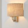 Dunelm Preston Ivory Linen Shaded Wall Light 1 Dunelm Preston Ivory Linen Shaded Wall Light -Lighting Heaven 30274337