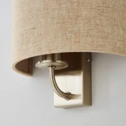 Dunelm Preston Ivory Linen Shaded Wall Light -Lighting Heaven 30274337 alt02