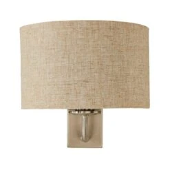 Dunelm Preston Ivory Linen Shaded Wall Light -Lighting Heaven 30274337 alt04