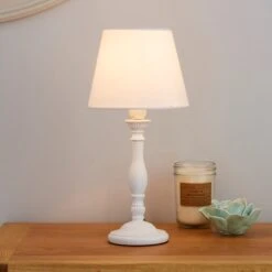 Dunelm Tofty Mini Ivory Table Lamp