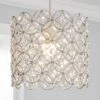 Dunelm Arden Floral Chrome Easy Fit Pendant 1 Dunelm Arden Floral Chrome Easy Fit Pendant -Lighting Heaven 30275951