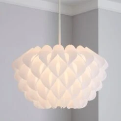 Dunelm Sochi Honeycombe White Easy Fit Pendant