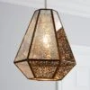 Dunelm Bemus Mercury Glass Easy Fit Pendant -Lighting Heaven 30575498