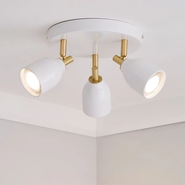 Dunelm Clio 3 Light White Spotlight 3 Dunelm Clio 3 Light White Spotlight