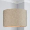 Dunelm Boucle Lamp Shade 35cm Natural -Lighting Heaven 30579858