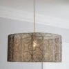 Dunelm Manila Nickel Easy Fit Pendant -Lighting Heaven 30579880