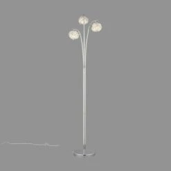 Dunelm Cecilie 3 Arm Chrome Floor Lamp