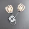 Dunelm Rosa 2 Light Chrome Wall Light -Lighting Heaven 30623415