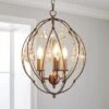 Dunelm Salino Globe 3 Light Antique Copper Chandelier 1 Dunelm Salino Globe 3 Light Antique Copper Chandelier -Lighting Heaven 30625064