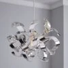 Dunelm Iris Ribbon Chrome Easy Fit Pendant -Lighting Heaven 30647545
