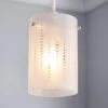 Dunelm Grayson Dot Glass White Easy Fit Pendant 2 Dunelm Grayson Dot Glass White Easy Fit Pendant -Lighting Heaven 30647566