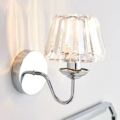 Dunelm Paloma Glass Wall Light