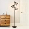 Dunelm Jaula 3 Light Black Floor Lamp -Lighting Heaven 30647903