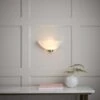 Vogue Lighting Vogue Welles 1 Light Frosted Glass Wall Light -Lighting Heaven 30671154