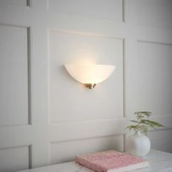 Vogue Lighting Vogue Welles 1 Light Frosted Glass Wall Light 10 Vogue Lighting Vogue Welles 1 Light Frosted Glass Wall Light -Lighting Heaven 30671154 alt02