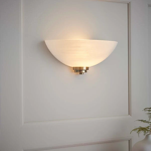 Vogue Lighting Vogue Welles 1 Light Frosted Glass Wall Light 6 Vogue Lighting Vogue Welles 1 Light Frosted Glass Wall Light - Image 4