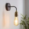 Dunelm Marsden Antique Brass Industrial Wall Light -Lighting Heaven 30671328